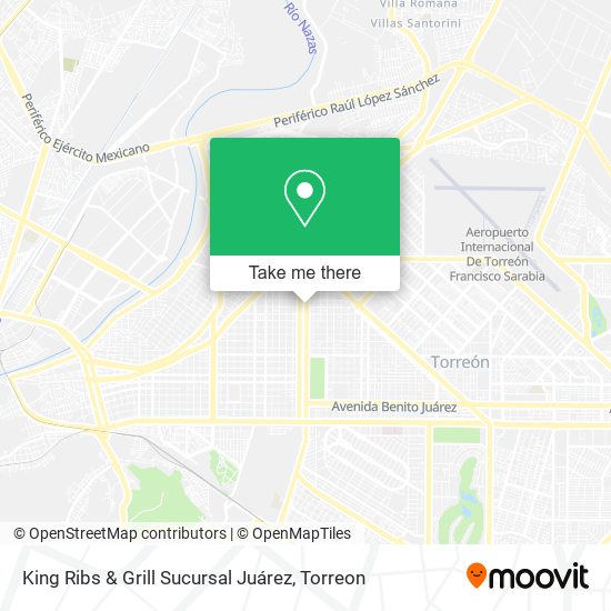 King Ribs & Grill Sucursal Juárez map