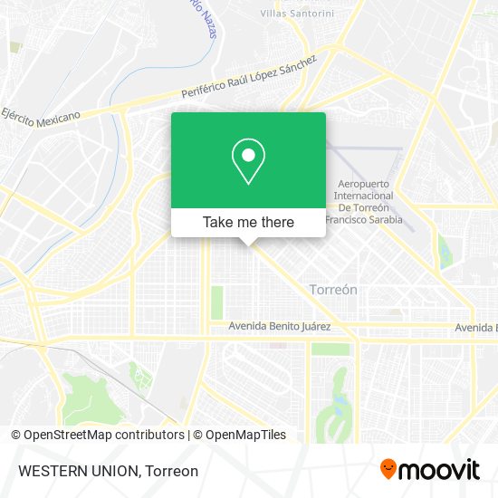 WESTERN UNION map