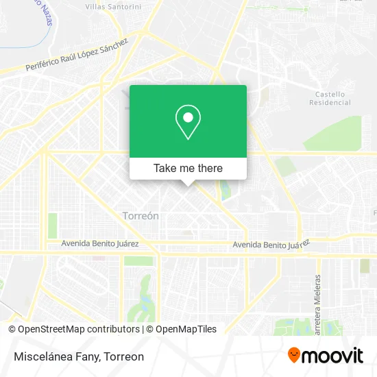 Mapa de Miscelánea Fany