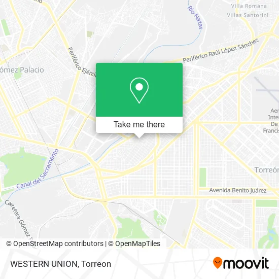 WESTERN UNION map