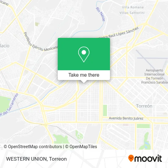 WESTERN UNION map