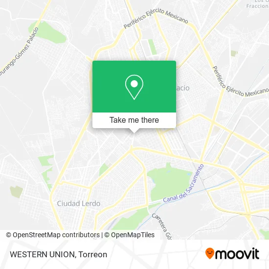 WESTERN UNION map