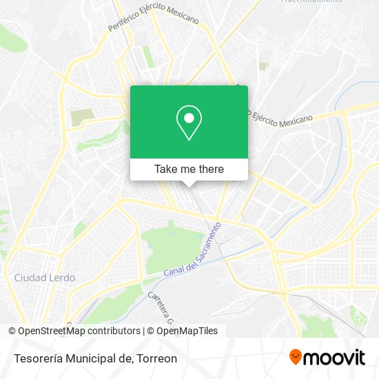 Mapa de Tesorería Municipal de