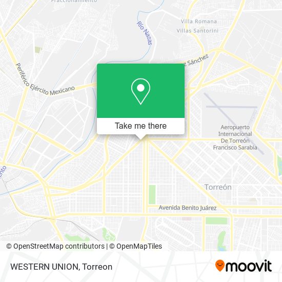 WESTERN UNION map