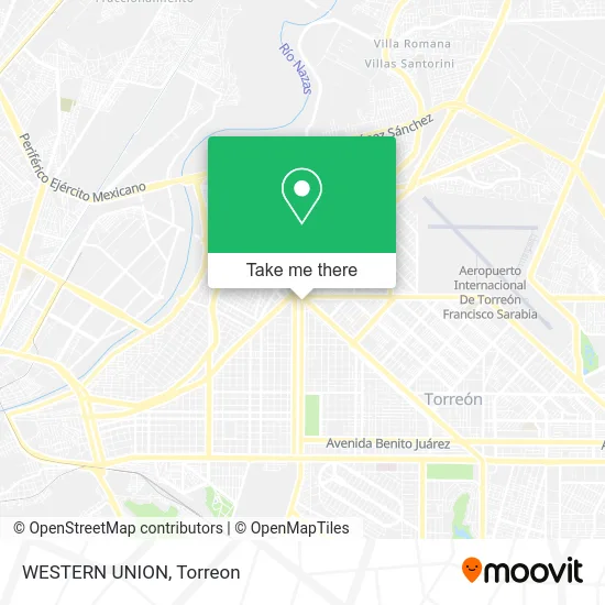 WESTERN UNION map