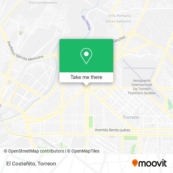 Mapa de El Costeñito
