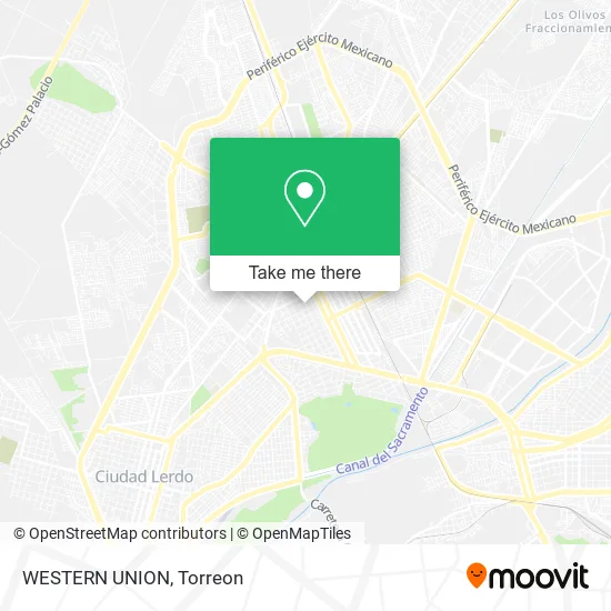Mapa de WESTERN UNION