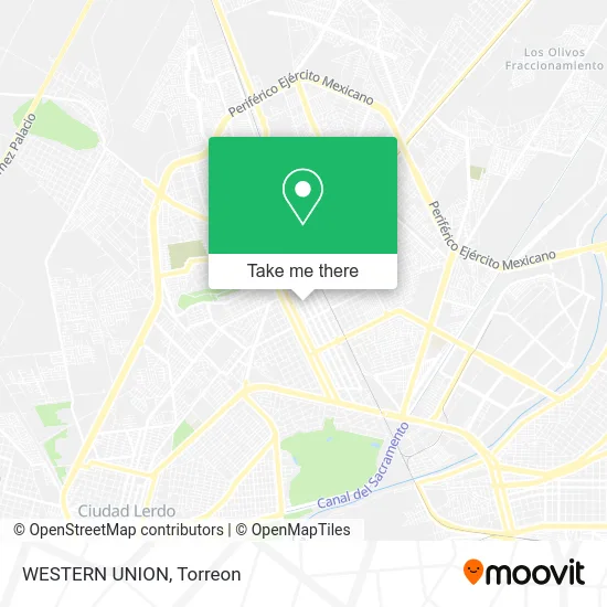 WESTERN UNION map