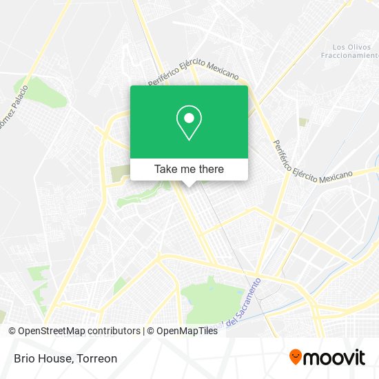 Mapa de Brio House