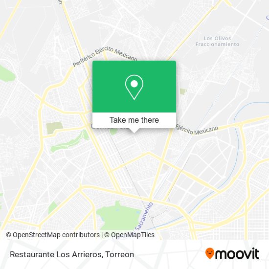 Restaurante Los Arrieros map