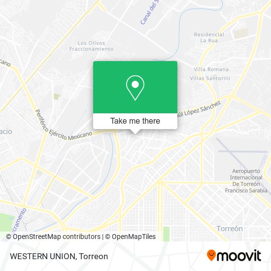 Mapa de WESTERN UNION