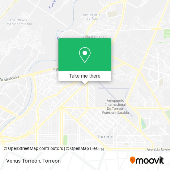 Mapa de Venus Torreón