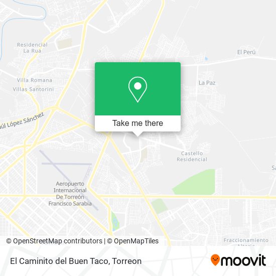 Mapa de El Caminito del Buen Taco