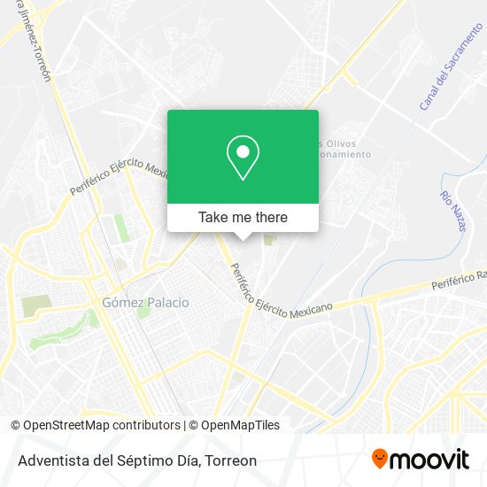 Adventista del Séptimo Día map