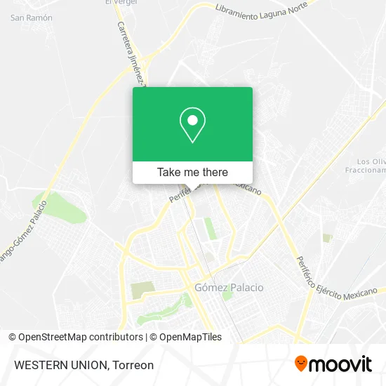 WESTERN UNION map