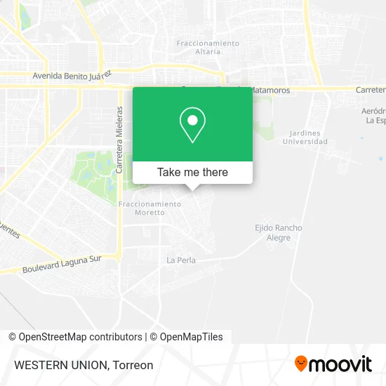 WESTERN UNION map