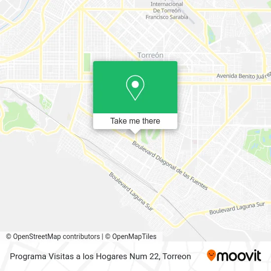 Mapa de Programa Visitas a los Hogares Num 22