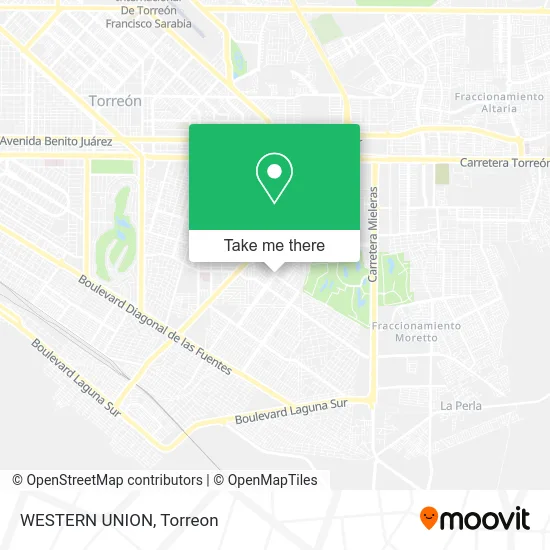 WESTERN UNION map