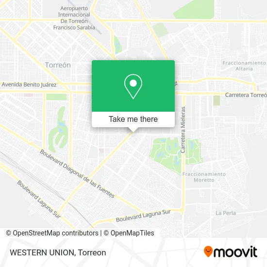 WESTERN UNION map