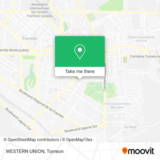WESTERN UNION map