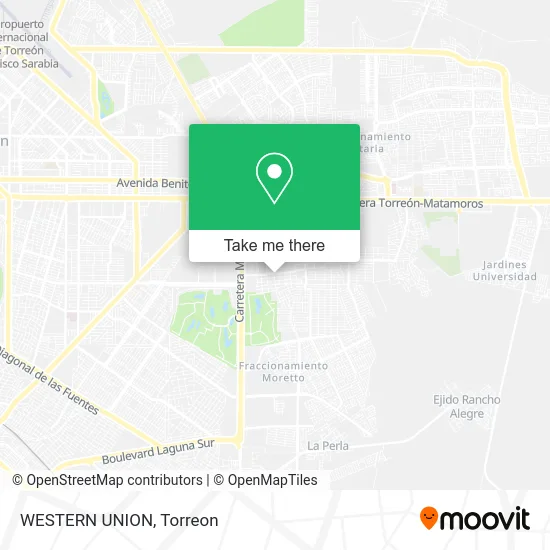 WESTERN UNION map