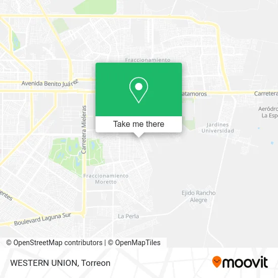 WESTERN UNION map