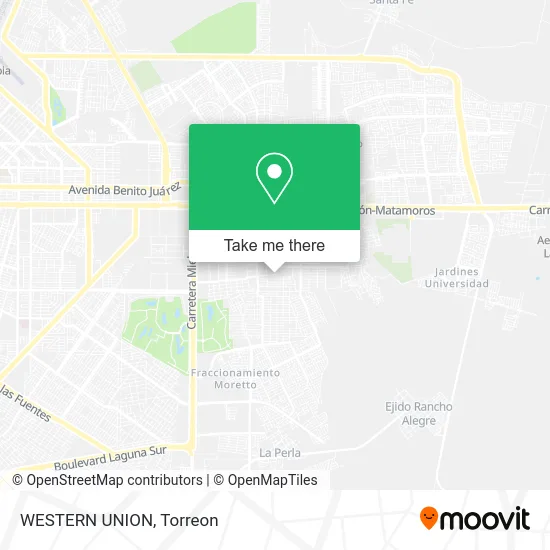 WESTERN UNION map