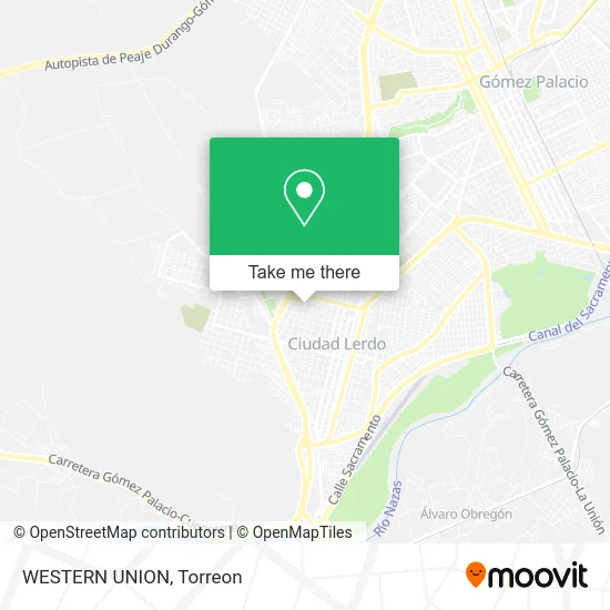 WESTERN UNION map