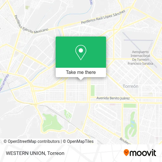 WESTERN UNION map