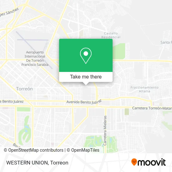 WESTERN UNION map