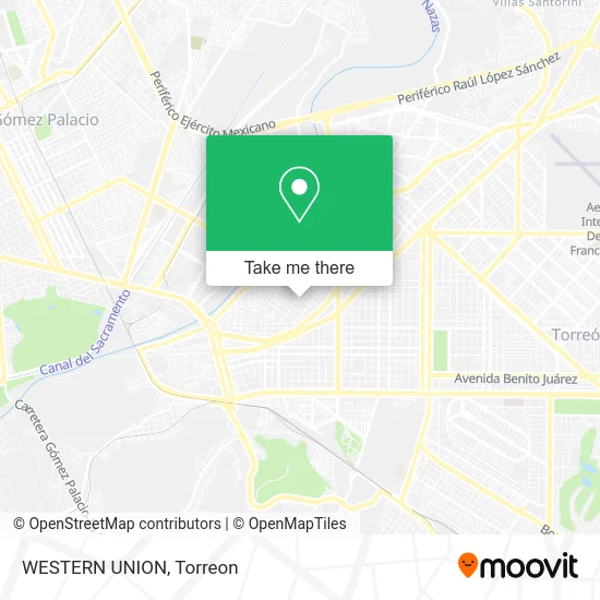 WESTERN UNION map