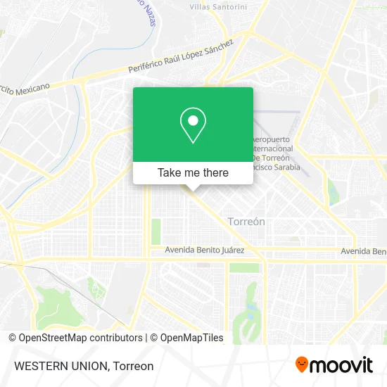 WESTERN UNION map