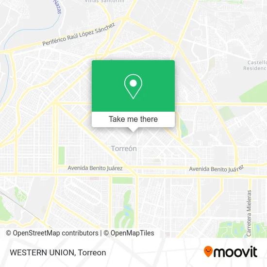 WESTERN UNION map