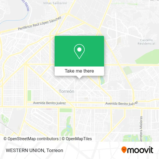 Mapa de WESTERN UNION