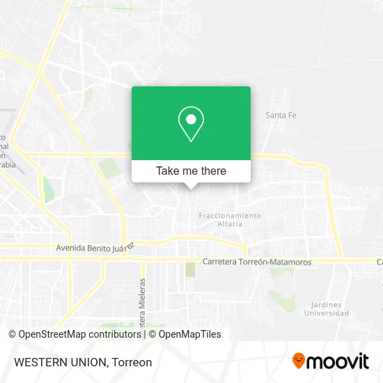 WESTERN UNION map