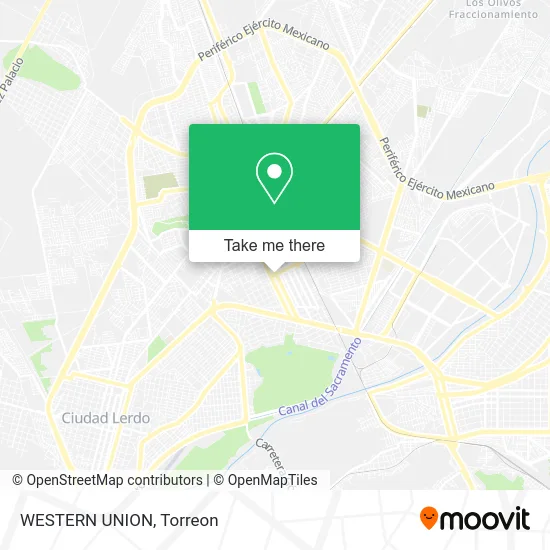 WESTERN UNION map
