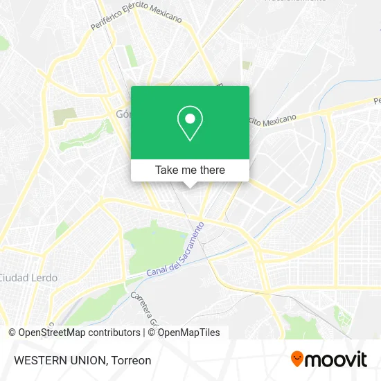WESTERN UNION map
