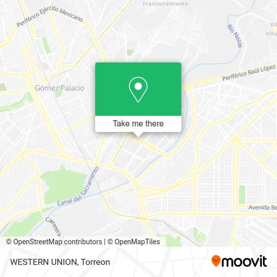 Mapa de WESTERN UNION