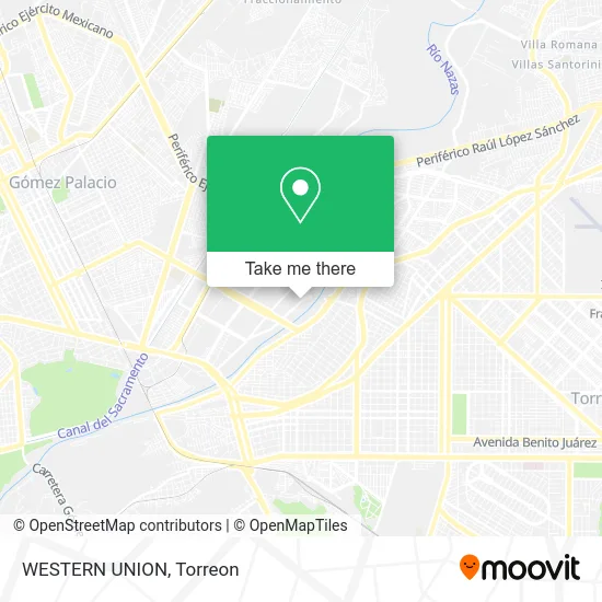 WESTERN UNION map