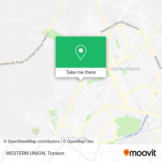 WESTERN UNION map