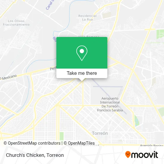 Church's Chicken map