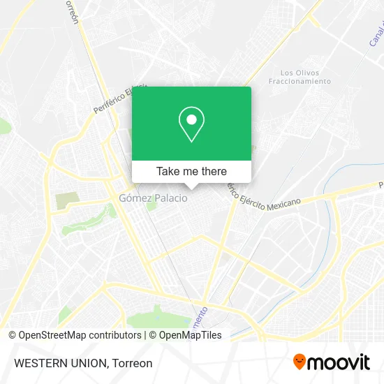 WESTERN UNION map