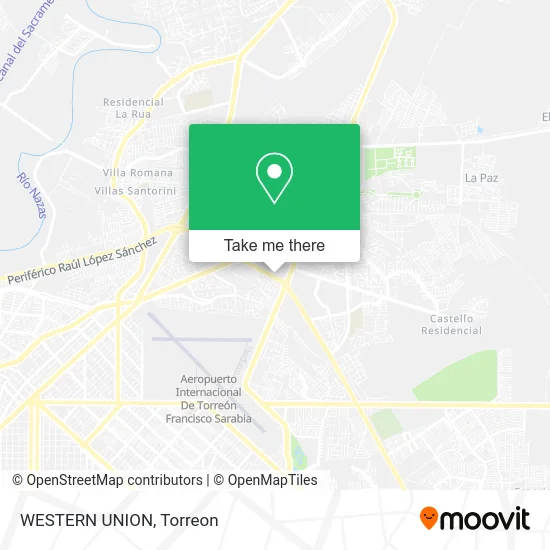 WESTERN UNION map