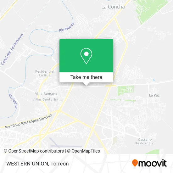 WESTERN UNION map