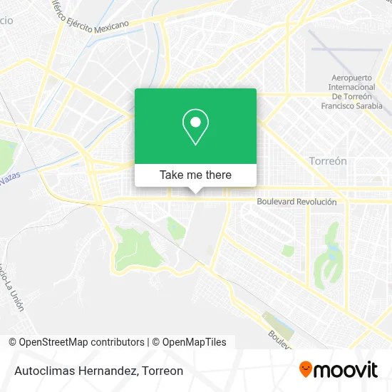 Autoclimas Hernandez map