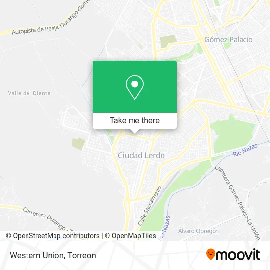 Western Union map