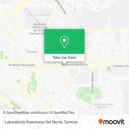 Laboratorio Inyectores Del Norte map