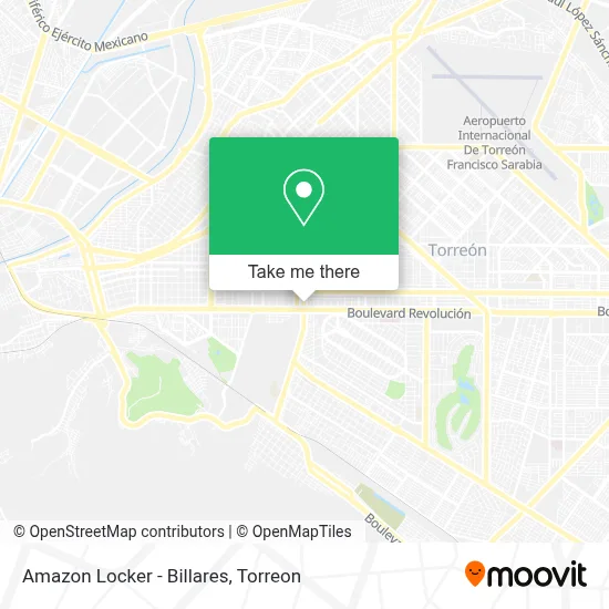 Amazon Locker - Billares map