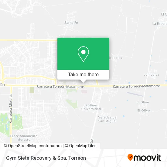 Gym Siete Recovery & Spa map