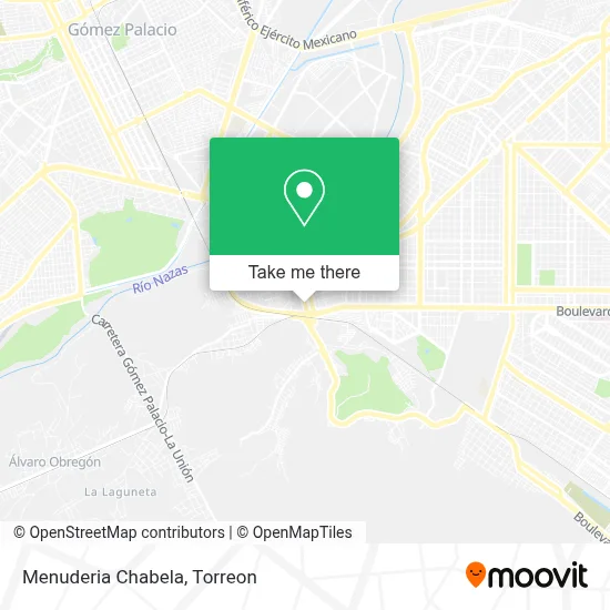 Menuderia Chabela map